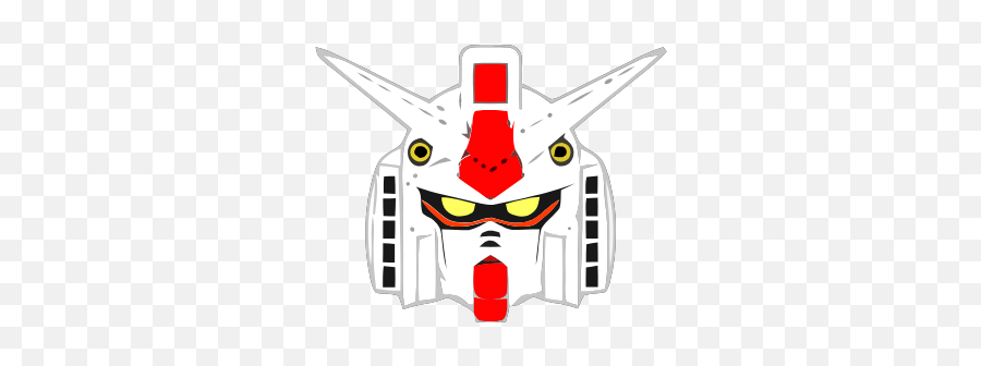 Gtsport - Gundam Head Black And White Png Emoji,Gundam Emoji