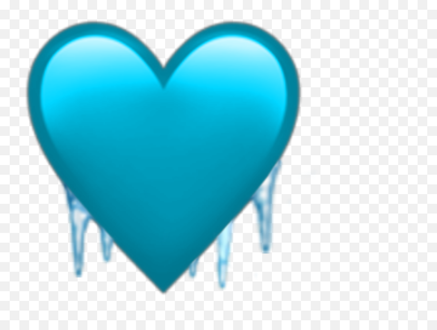 Emojis Heart Frozen Freeze Ice Aesthetic Mine Freetoedi - Heart Emoji ...