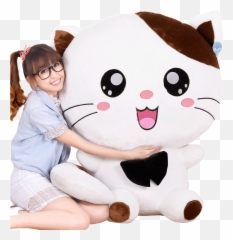 Plush toy cat doll cute super small - Big Toy Cat Emoji