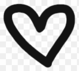 Heart Corazon Black Negro Png Edit - Transparent Sticker Trendy Emoji