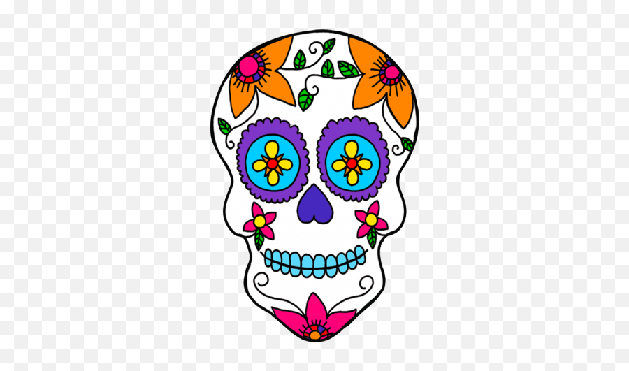 Day Of The Dead Clipart Female Skull - Sugar Skull Mask Day Of The Dead Mexico Clipart Emoji,Sugar Skull Emoji