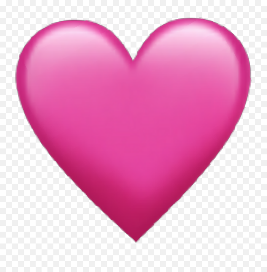 Apple Emoji Emojis Ios Pink Heart Hearts - Plain Pink Heart Emoji,Apple Heart Emoji