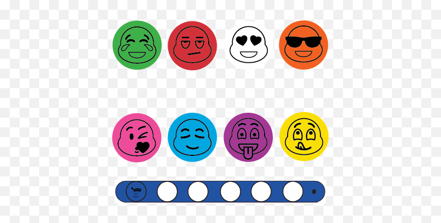Emoji Faces Bracelet System - Circle,Glue Emoji
