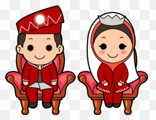 Wedding Bride Weddingdress Groom Red - Png Islamic Emoji