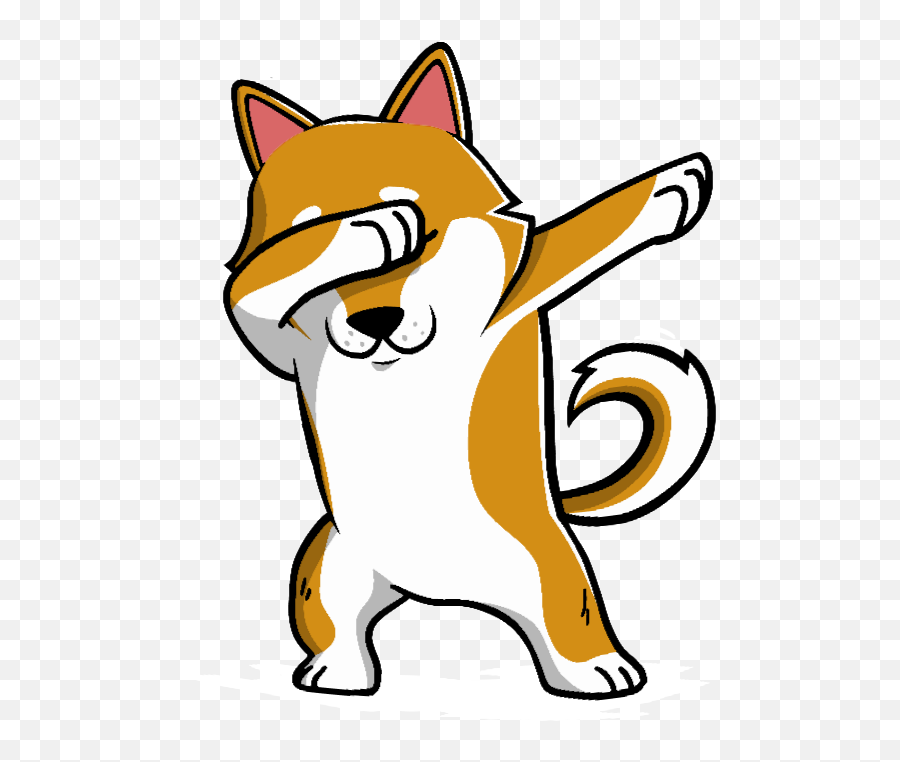 Shiba Inu Dabbing Color Changing Mug - Shiba Inu Cartoon Png Emoji,Shiba Inu Emoji