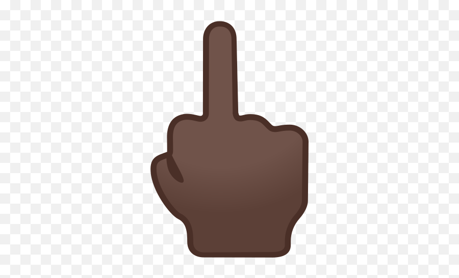 Middle Finger Emoji With Dark Skin Tone Meaning And - Big Black Middle Finger,Thumbs Down Emoji