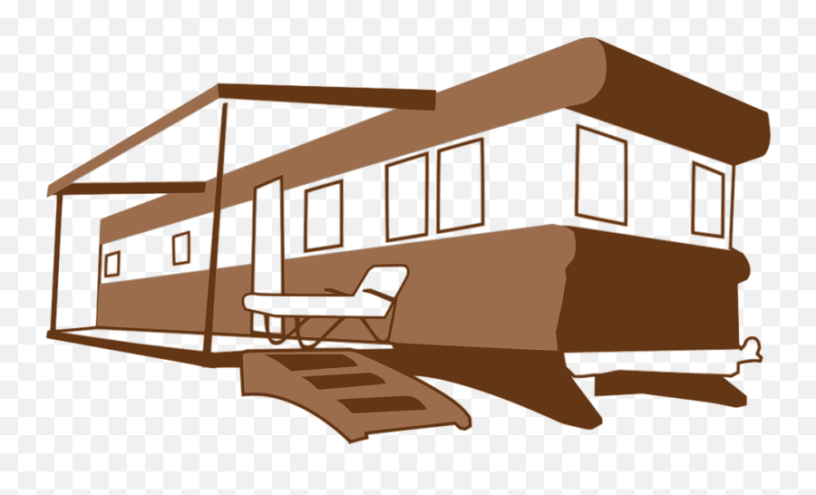 Trailer Camper Rv Recreational - Mobile Home Clip Art Emoji,Travel Trailer Emoji
