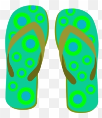 Green Flip Flops - Emoji