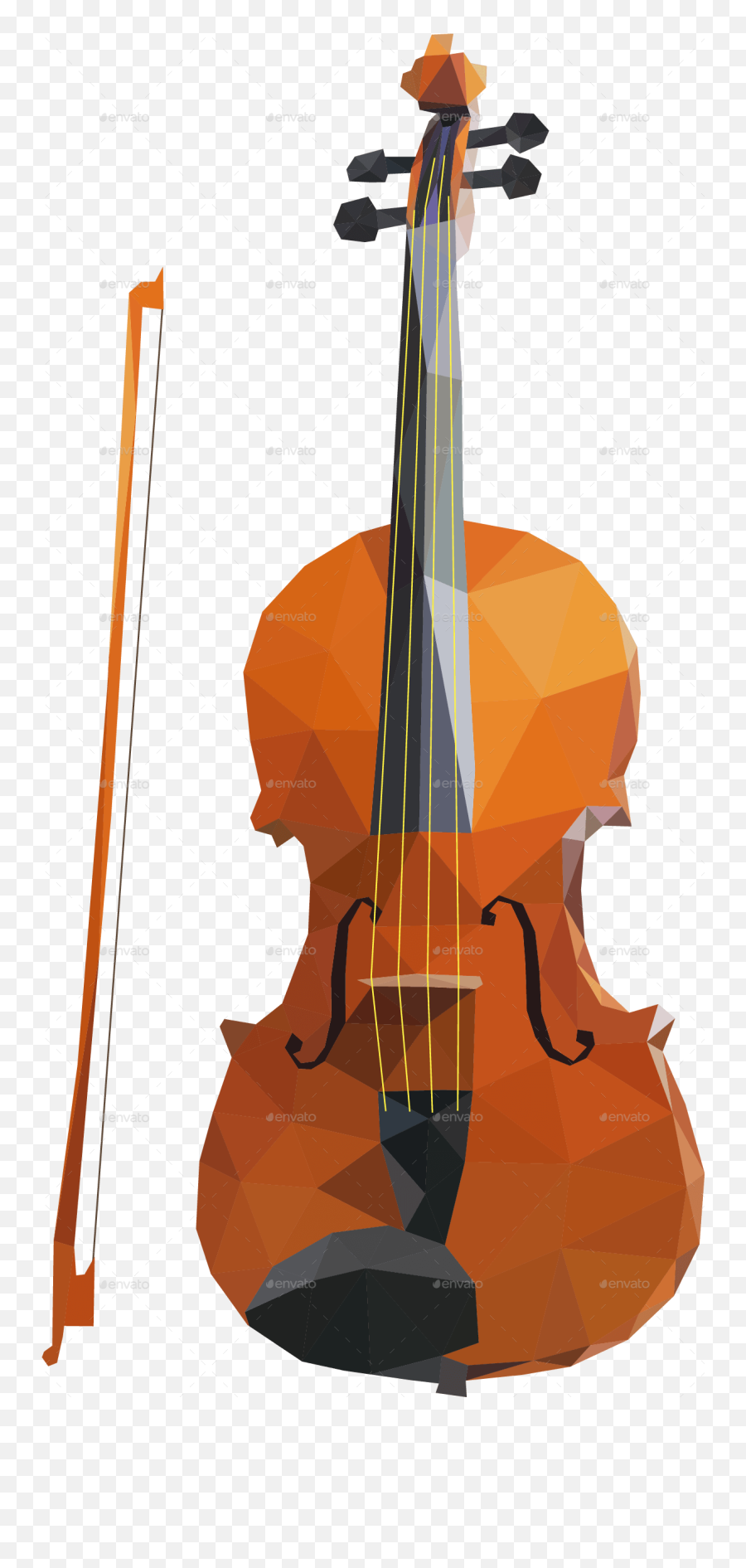 Violin Transparent Png Violin Clipart Images Free Download - Low Poly Instruments Emoji,Violin Emoji