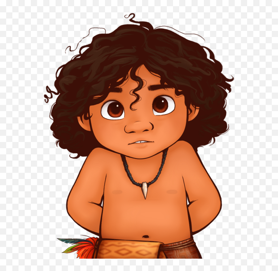 Drawing Moana Face Transparent Png - Maui And Moana Baby Emoji,Disney Emoji Moana
