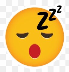 Phone Emoji Sticker Sleepy - Smiley