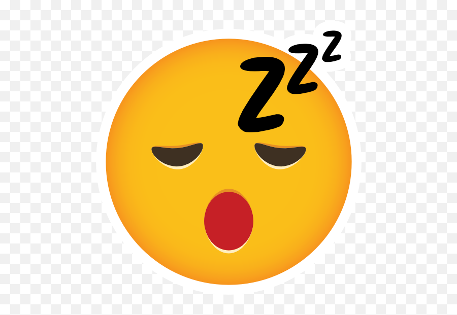 Phone Emoji Sticker Sleepy - Smiley,Sleepy Emoticon