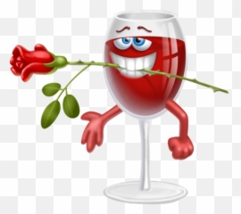 Smiley Emoji - Wine Emoticon