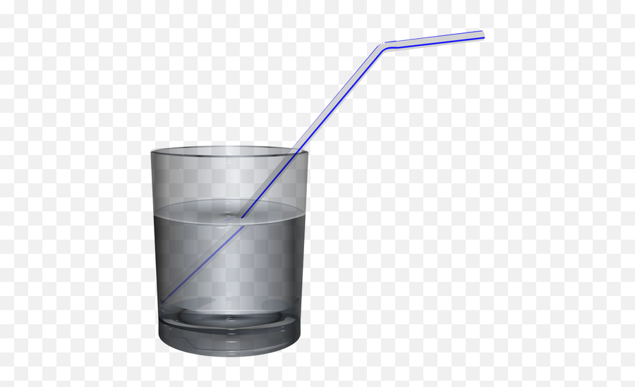 Glass Of Water With Straw Vector Image - Cup Of Water With Straw Emoji,Tumbler Glass Emoji
