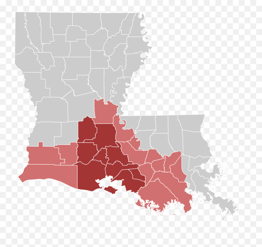 Acadiana Louisiana Region Map - Louisiana Coronavirus Cases By Parish Emoji,Usa Emoji Map