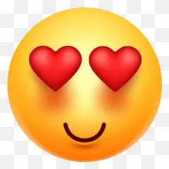 Heart Eyes Emoji Png Photo - Smiley