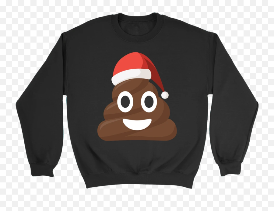 Funny Christmas Poop Emoji Santa Hat Shirts - New Zealand Christmas Haka Tree,Santa Emoji
