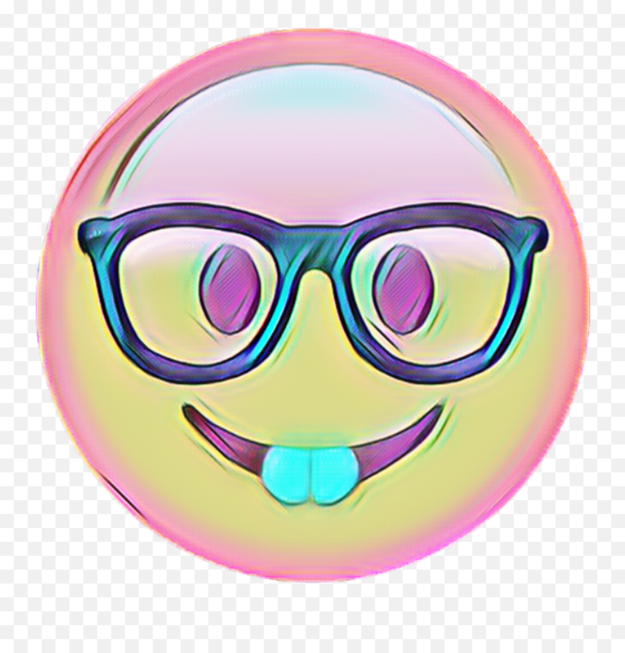 Emoji Emojis Rainnow Rainboweffect - Smiley Glasses Free,Eyebrow Emoji