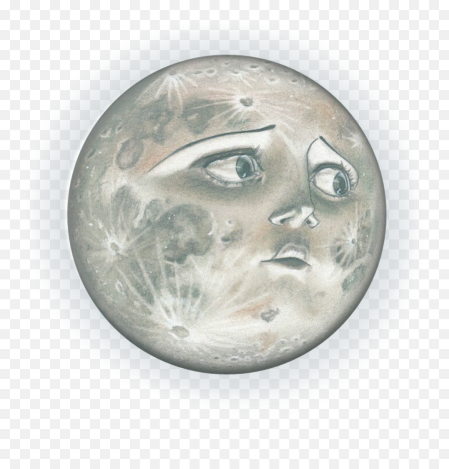 Freetoedit Full Moon Fullmoon Man In The Moon - Full Moon Face Emoji,Full Moon Emoji