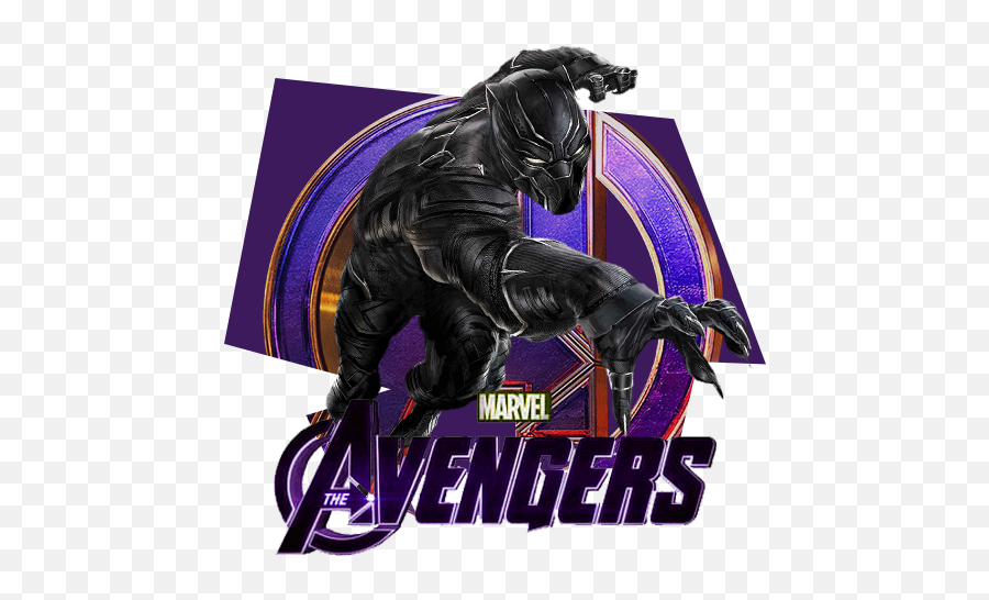 Avengers Black Panther - Designbust Transparent The Avengers Logo Emoji,Black Panther Emoji