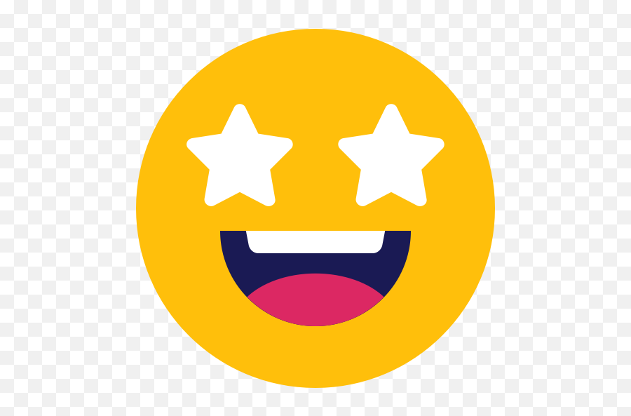 Emoji Excited Stars Icon - Excited Symbol In Emoji,Stars Emoji