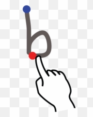 stroke Letter B Lowercase Gestureworks icon - Clip Art Emoji