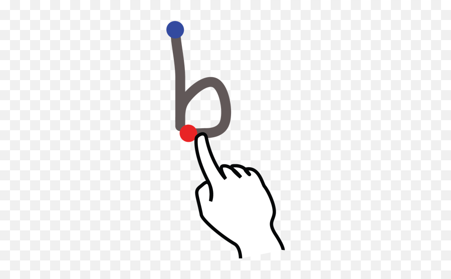 Stroke Letter B Lowercase Gestureworks Icon - Clip Art Emoji,B Letter Emoji