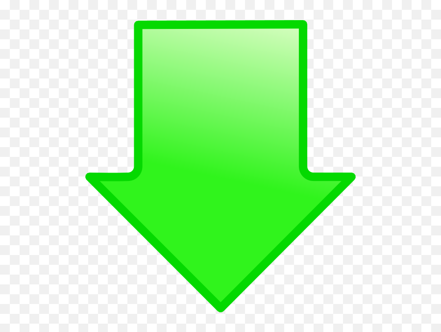 Green Down Arrow Clipart - Green Arrow Facing Down Emoji,Downward Arrow Emoji