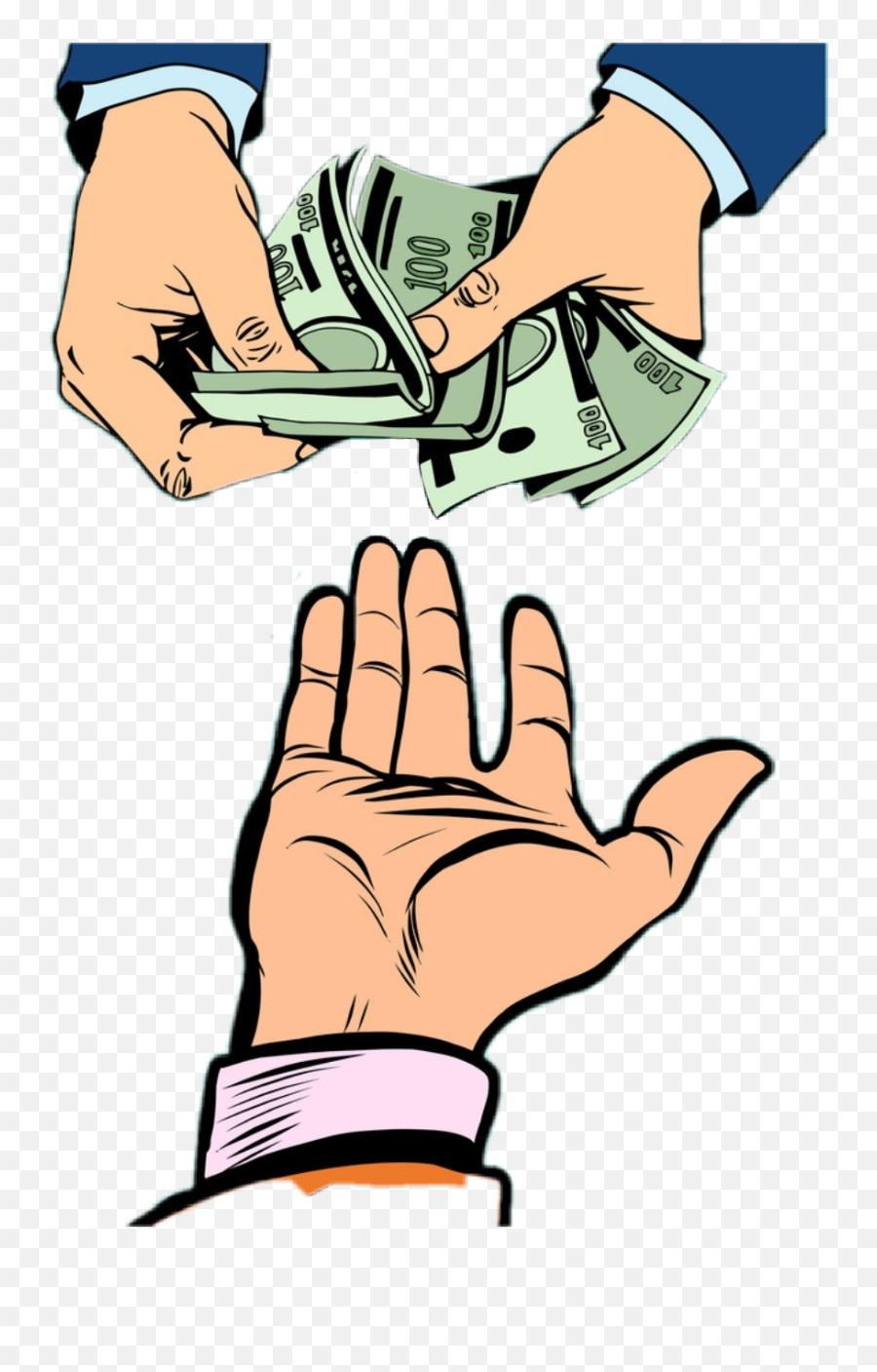 Hand Hands Handsoff Handoff Money Cash - Corrupción En El Deporte Emoji,High Five Hands Emoji