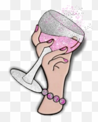 champagneglass celebrate party toast cheers - Illustration Emoji