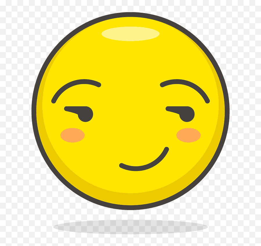 Smirking Face Emoji Clipart - Stickers For Non Verbal Communication,What Is The Smirk Emoji