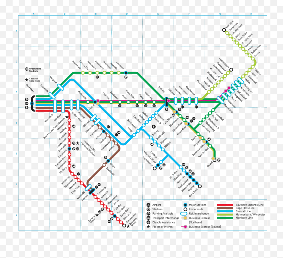Transit Maps October 2015 - Train Routes Cape Town Emoji,Usa Emoji Map