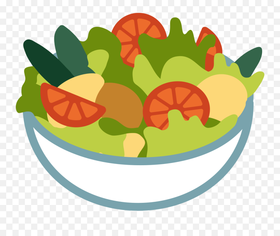 Salad Emoji Png Clipart - Salad Clipart Transparent Background,Vegan Emoji