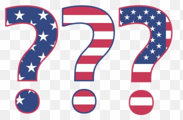 Fragezeichen Vektorgrafiken - Red White And Blue Question Mark Emoji