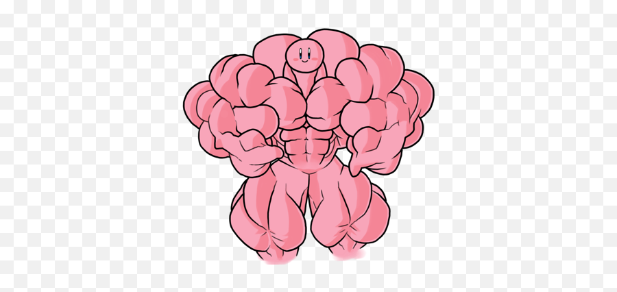 Kirby Is Buff - Buff Kirby Emoji,Buff Emoji