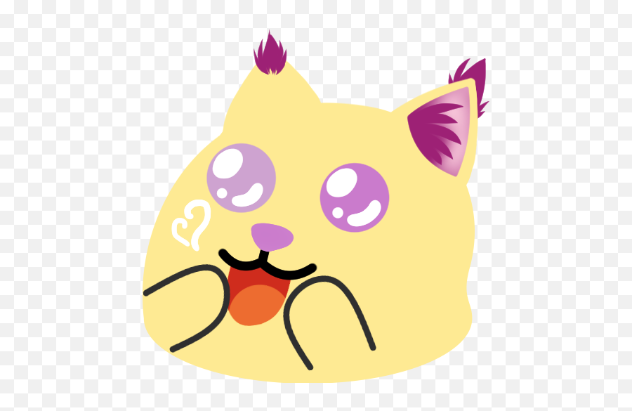Pawsomepack - Cat Playing With Yarn Emoji,Blob Cat Emoji