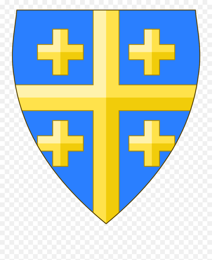 Azur A Cross Or Cantoned Of Four - Knight Of Jerusalem T Shirt Emoji,True Religion Symbol Emoji