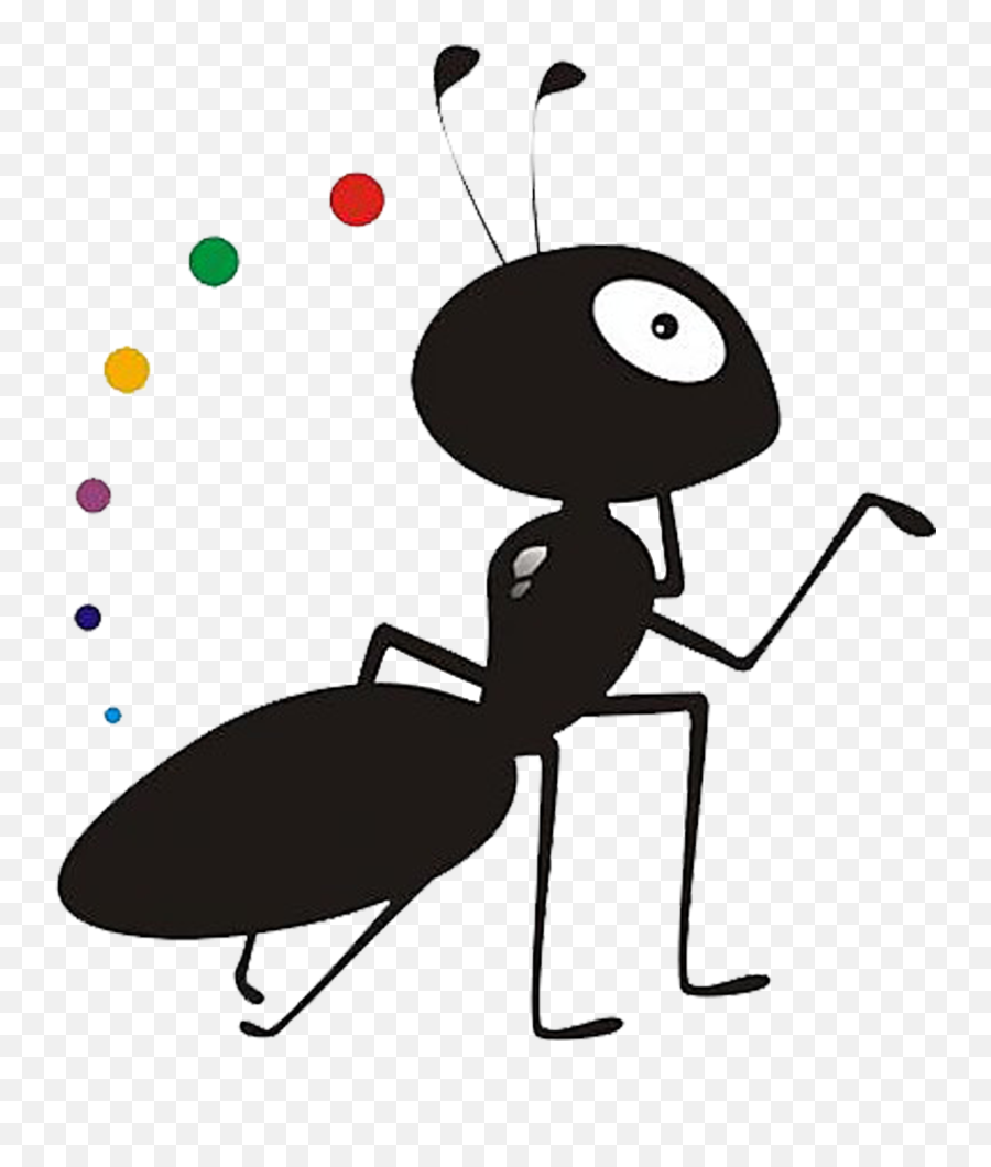 Ant Png Cartoon Picture - Black Transparent Background Ant Cartoon Emoji,Ant Emoji