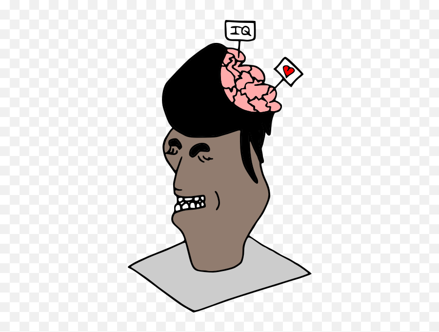 Brain Buste - Clip Art Emoji,Thinking Emoji Meme Png