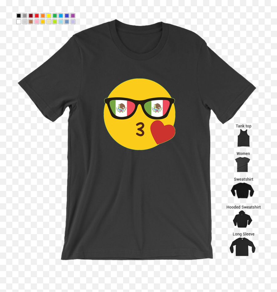 Mexican Flag Sunglasses Funny Tee Emoji,Mexican Flag Emoji Png