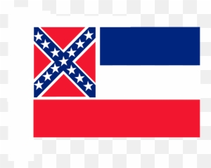 Flag Mississippi State Red White - Clip Art Emoji
