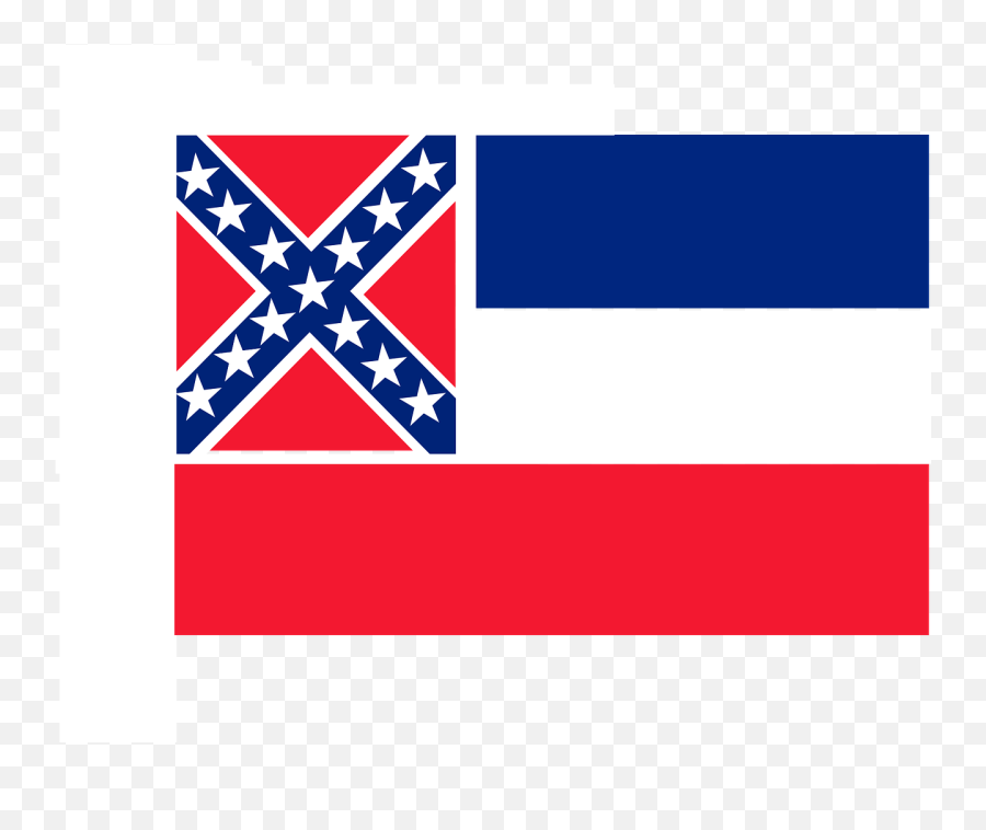 Flag Mississippi State Flag Red White - Mississippi State Flag Clip Art Emoji,Confederate Flag Emoji Download