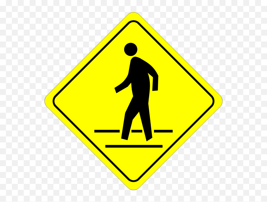 Pedestrian Crossing - Watch Out For Pedestrians Emoji,Traffic Light Caution Sign Emoji
