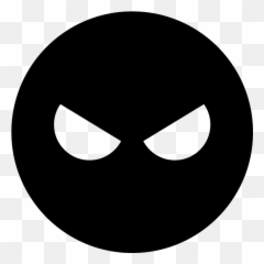Angry Emoji Rubber Stamp - Circle,Angry Emoji