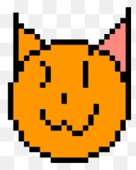 Pixilart - Cat By Kylorenfreak Pixel Art Emoji Minecraft,Cat Emoticon