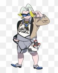 Serebiinetu0027s Tweet - Serebii Picture Official Artwork Of Pokemon Sword And Shield Gym Leader Gordie Emoji,Woozy Face Emoji