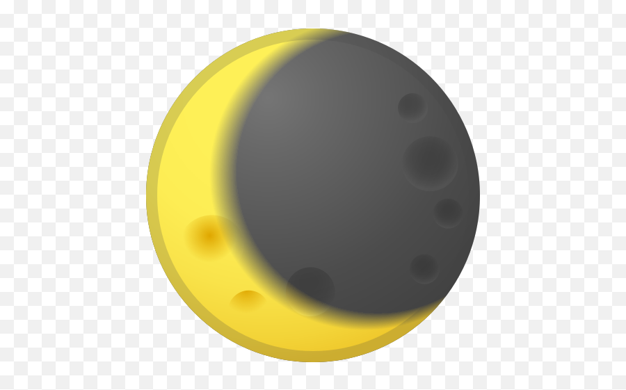 Waning Crescent Moon Emoji - Circle,Bowling Emojis