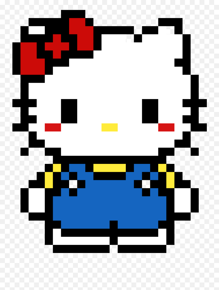 Pixilart - Hello Kitty By Hou Hello Kitty Emoji,Kitty Emoticon