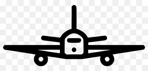 Airplane Png Icon Free Clipart - Full Size 2669465 Front Emoji