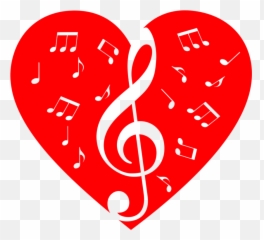 Music Note Heart Transparent Png - Hearts With Notes Emoji